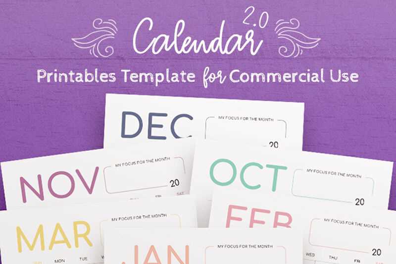 indesign free calendar template