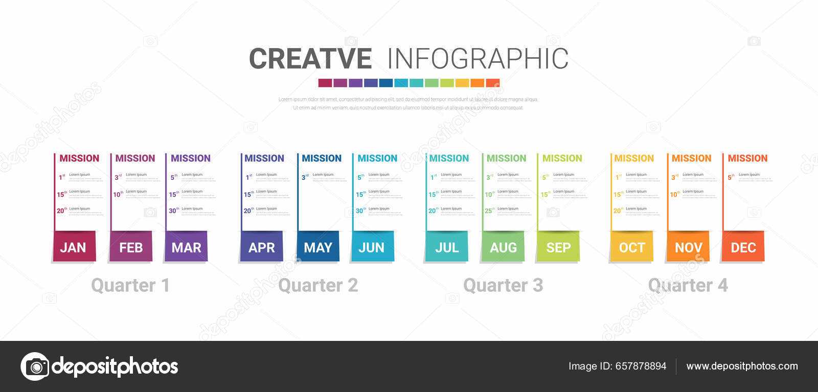 infographic calendar template