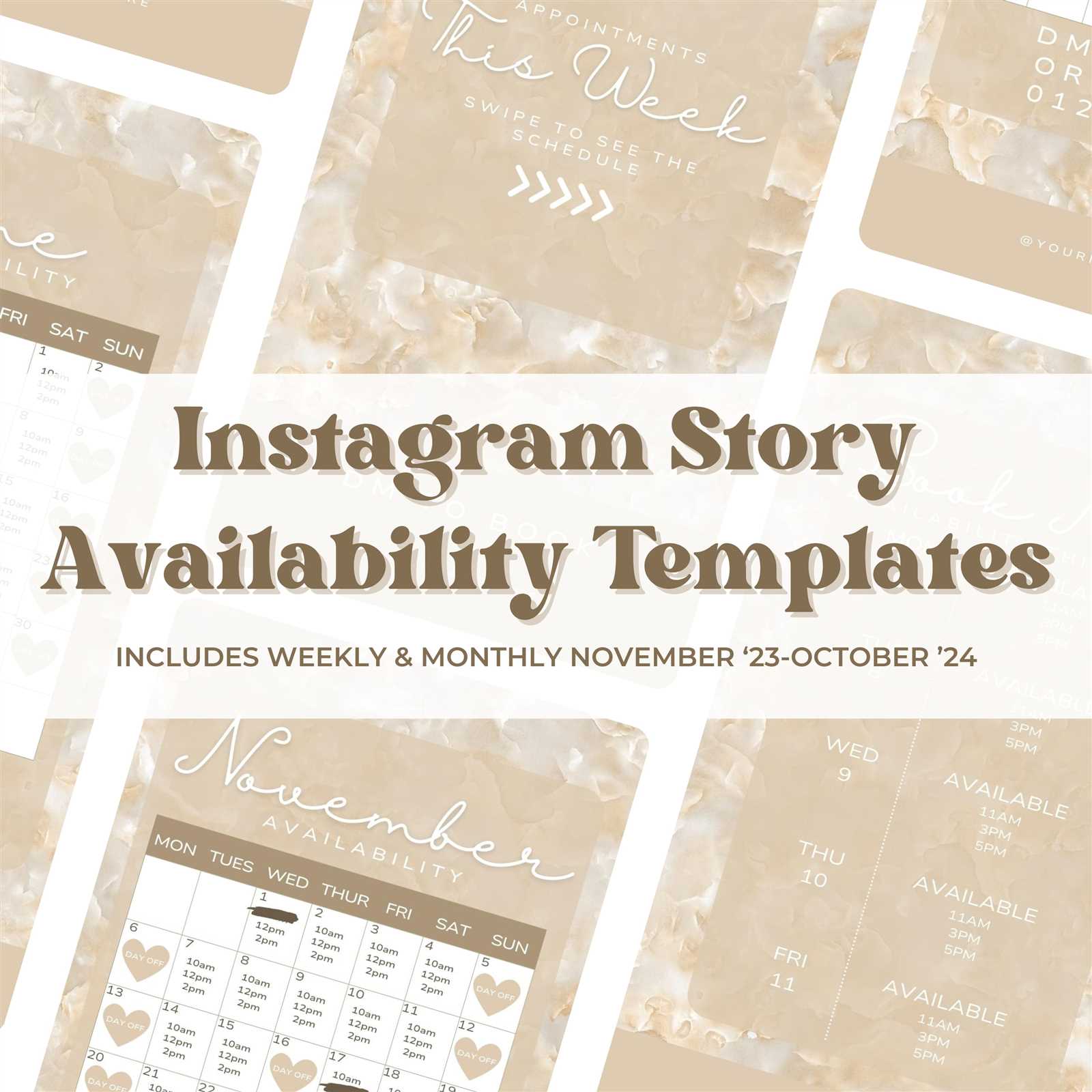 instagram post calendar template