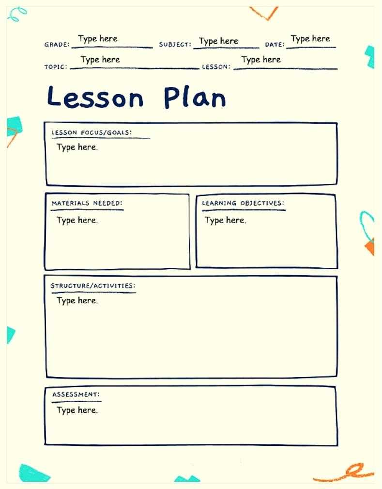 instructional focus calendar template