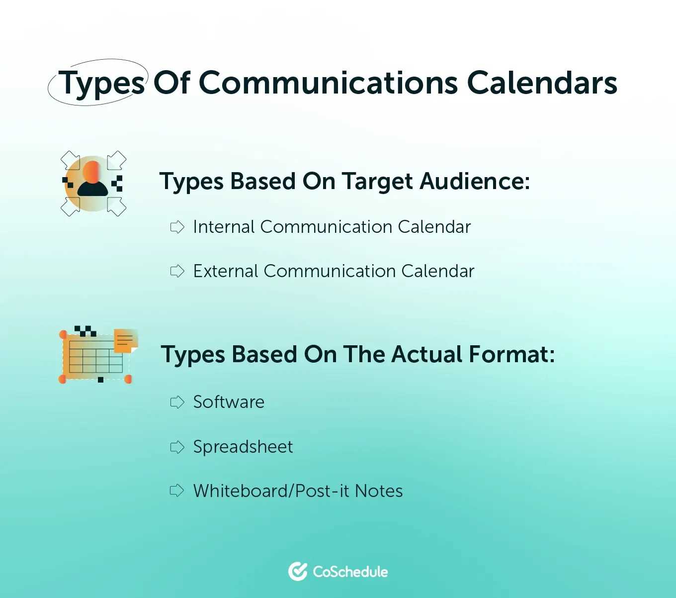 internal communications calendar template