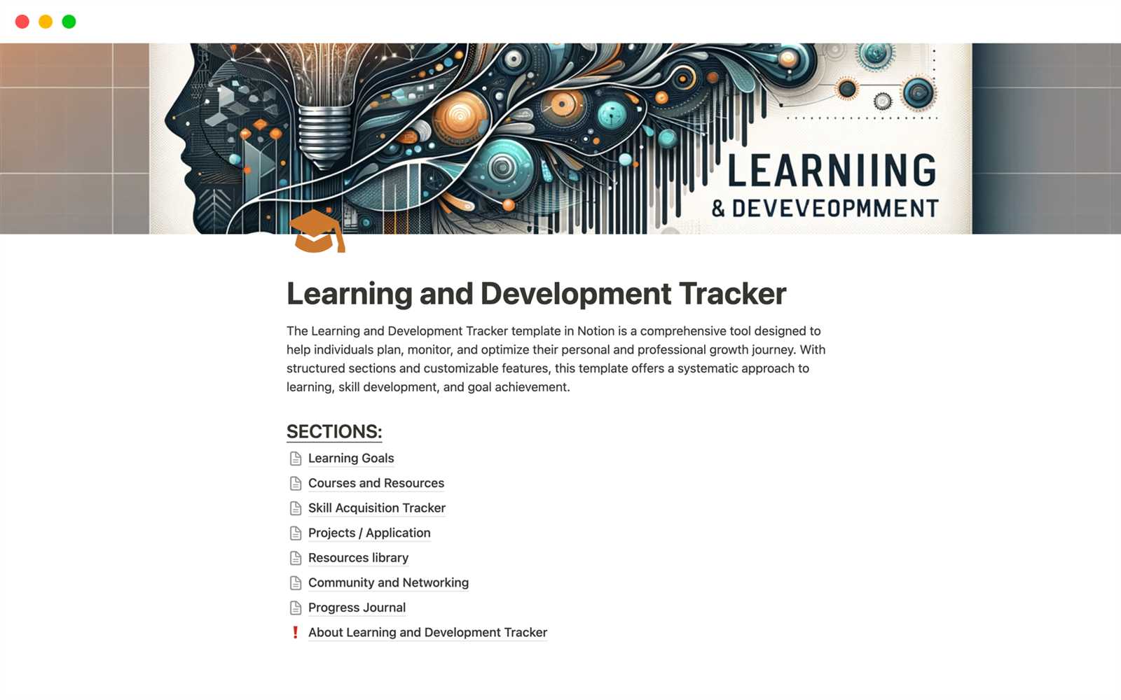 learning and development calendar template