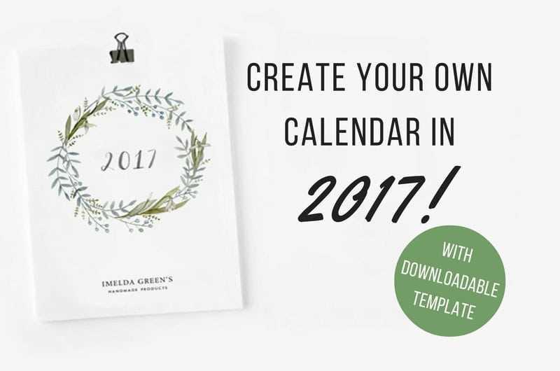 make your own calendar templates