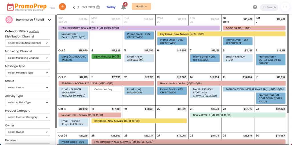 marketing calendar template free