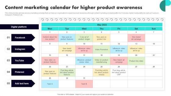 marketing calendar templates