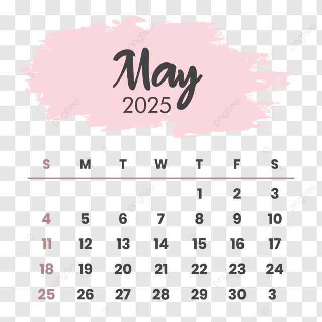 may 2025 blank calendar template