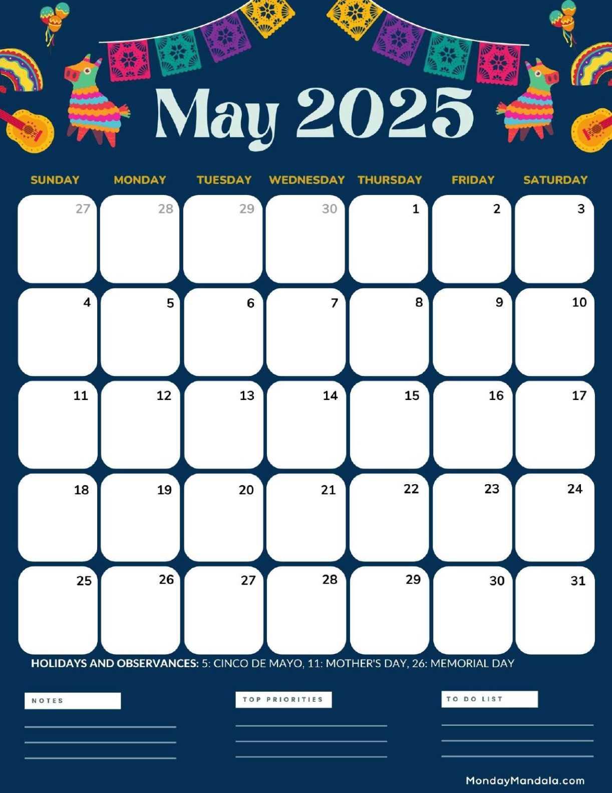 may 2025 template calendar