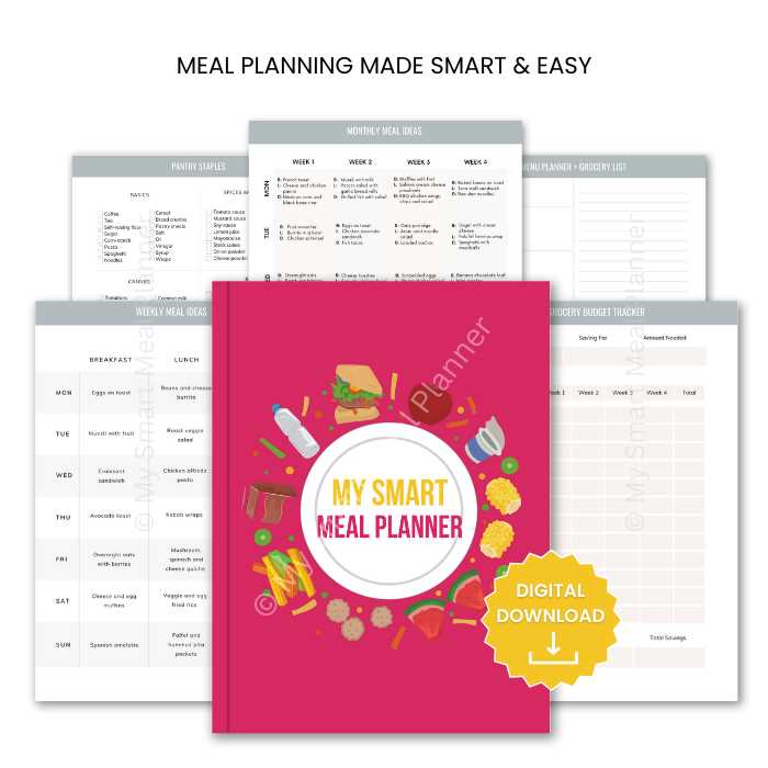 meal planning calendar template monthly