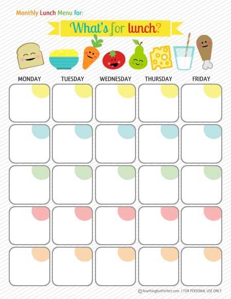 meal prep calendar template free