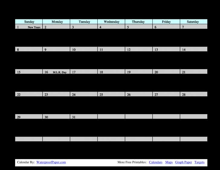 medication calendar template