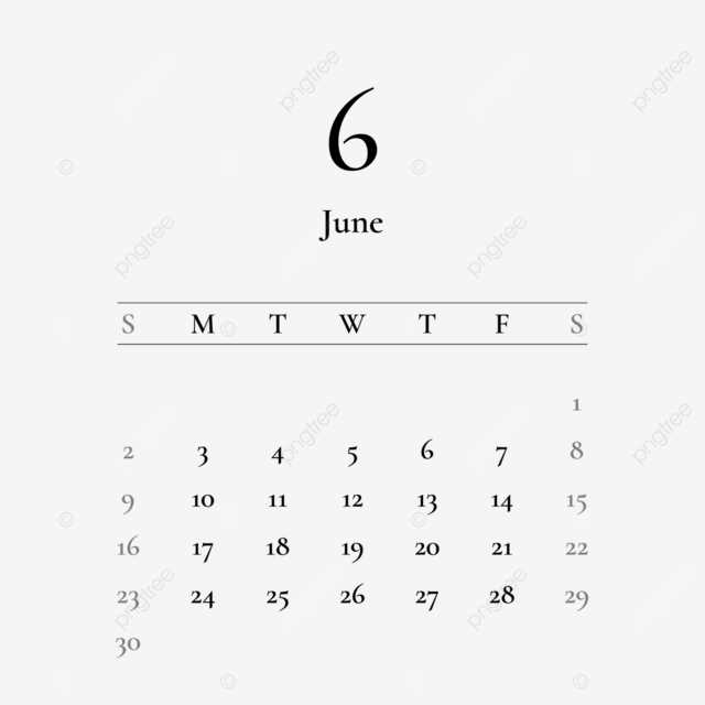 minimalist calendar template