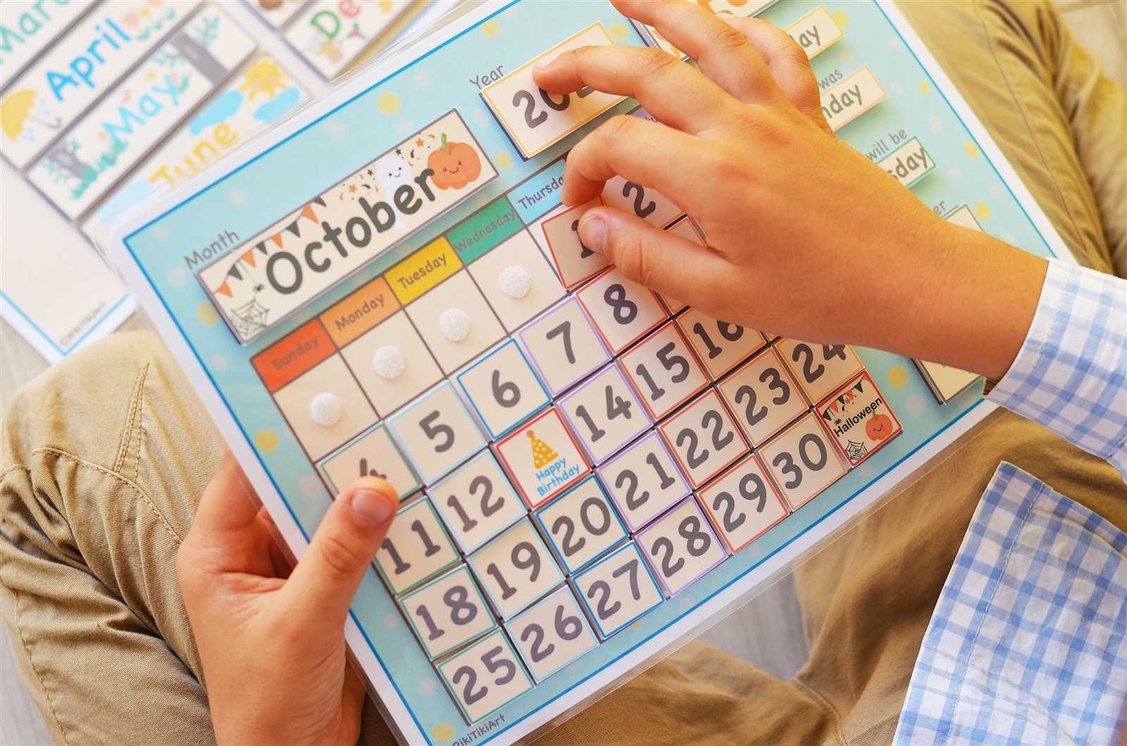 montessori calendar template