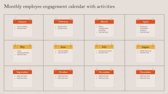 monthly calendar of activities template