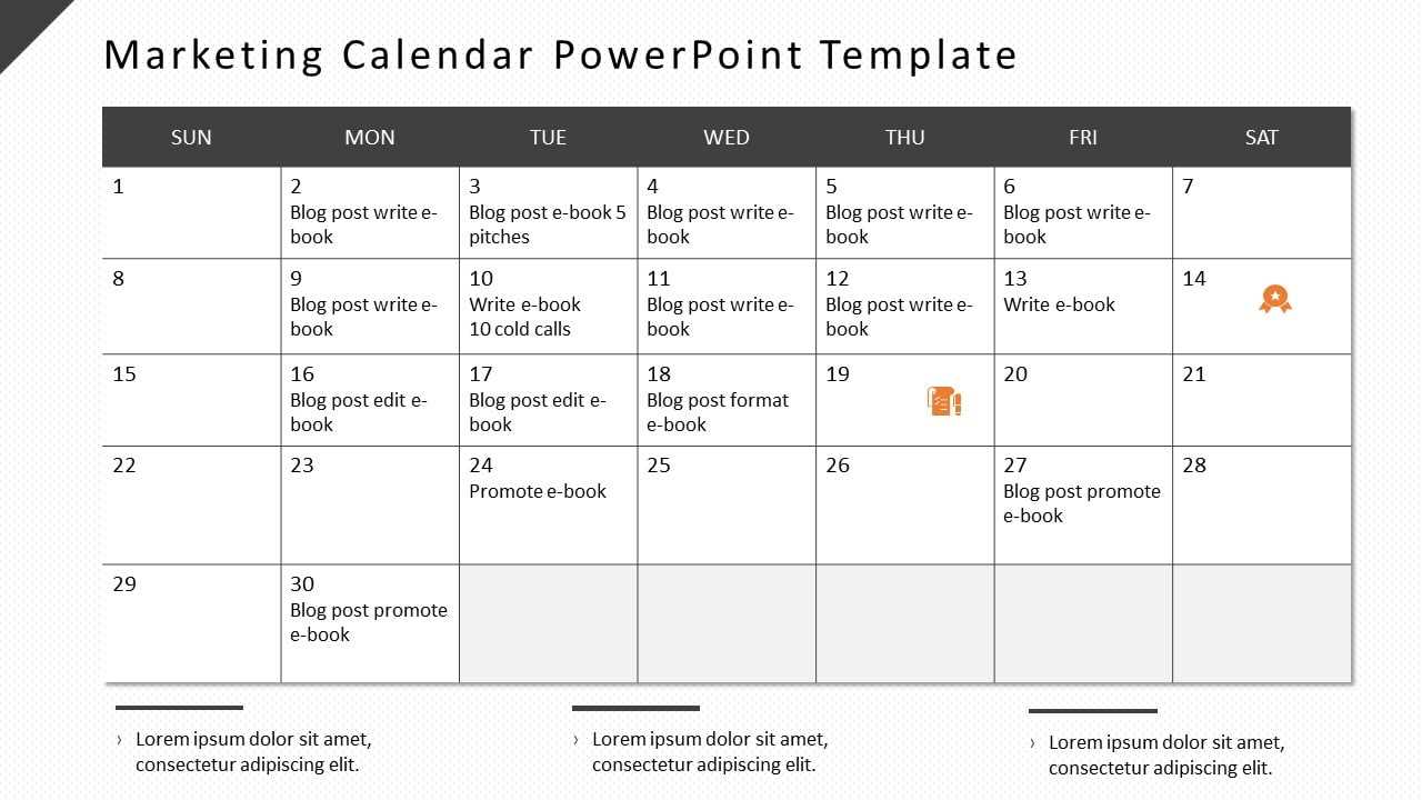 monthly calendar template powerpoint