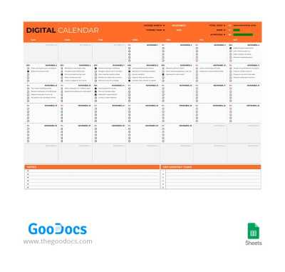 monthly calendar template sheets