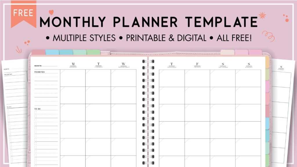 monthly calendar template with lines