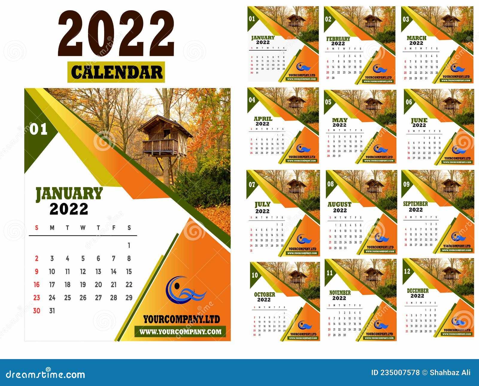 new year calendar template