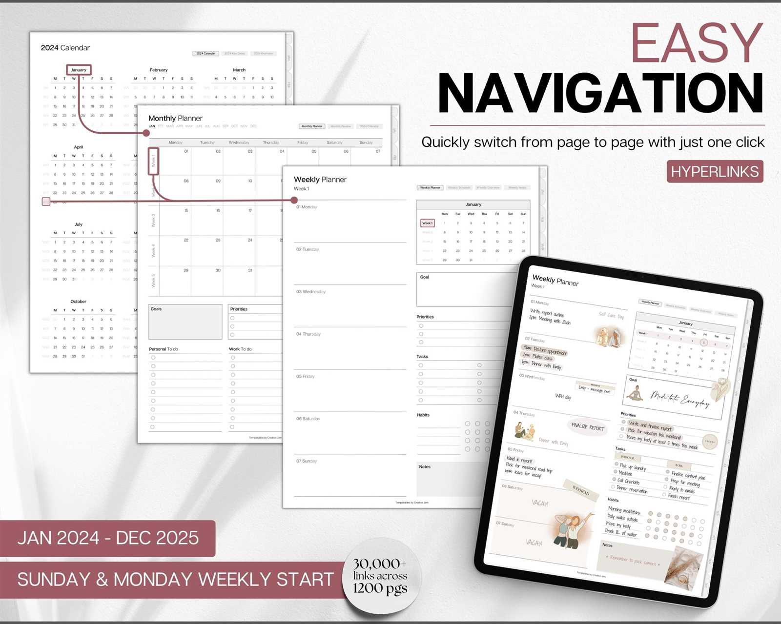 notability calendar template