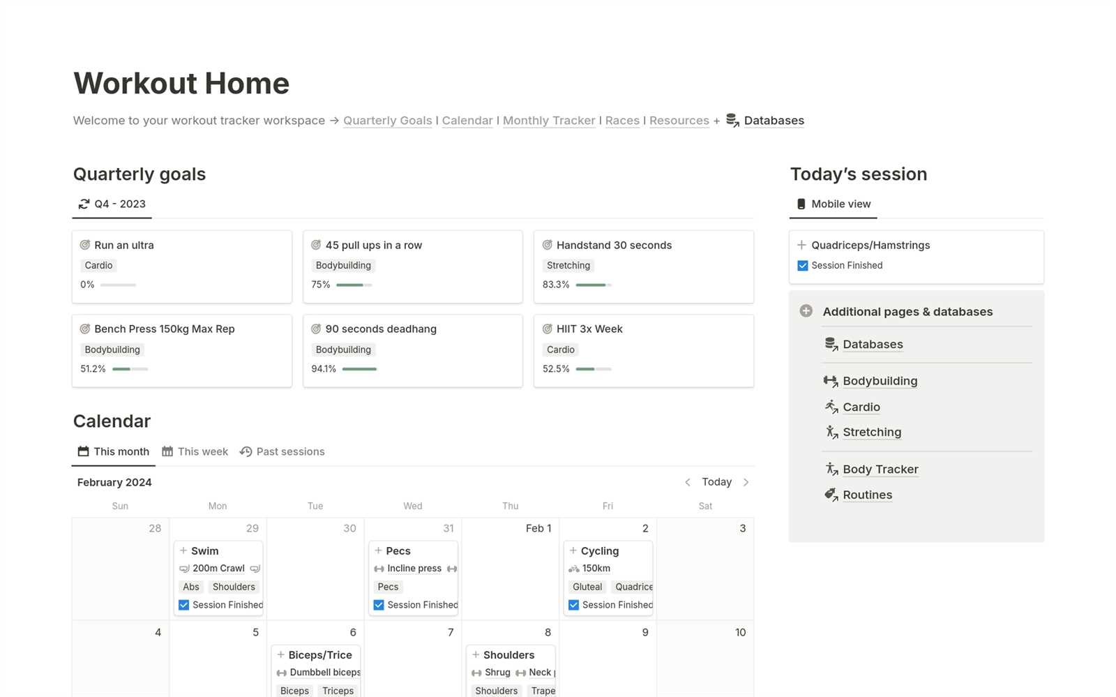 notion templates calendar