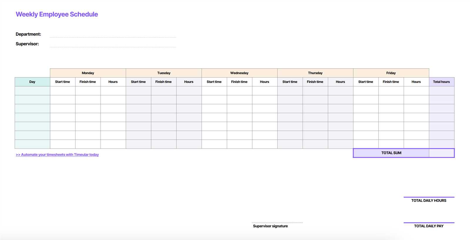 on call calendar template