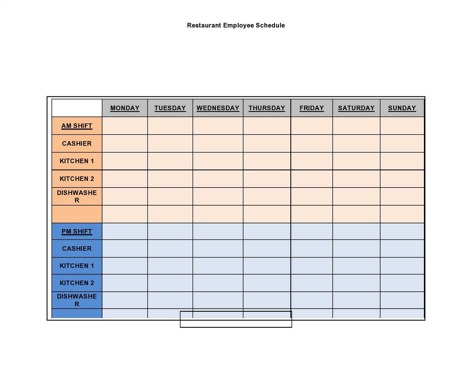 on call calendar template