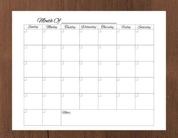 online calendar template editable