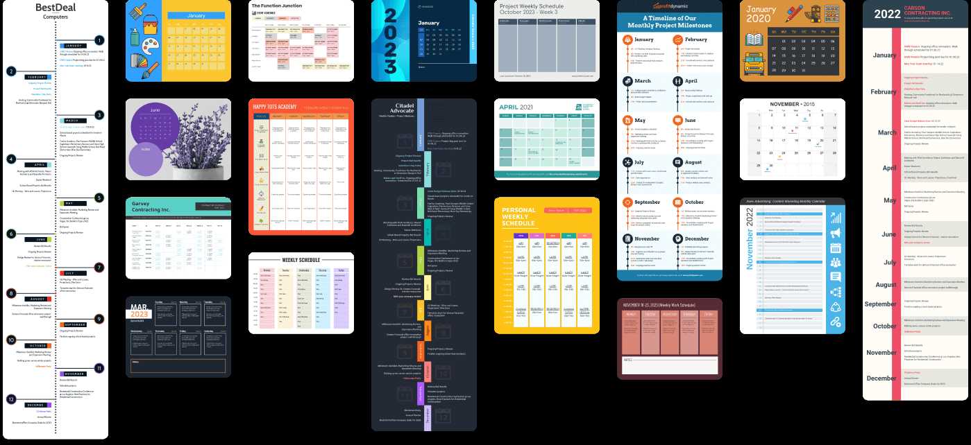 online calendar templates