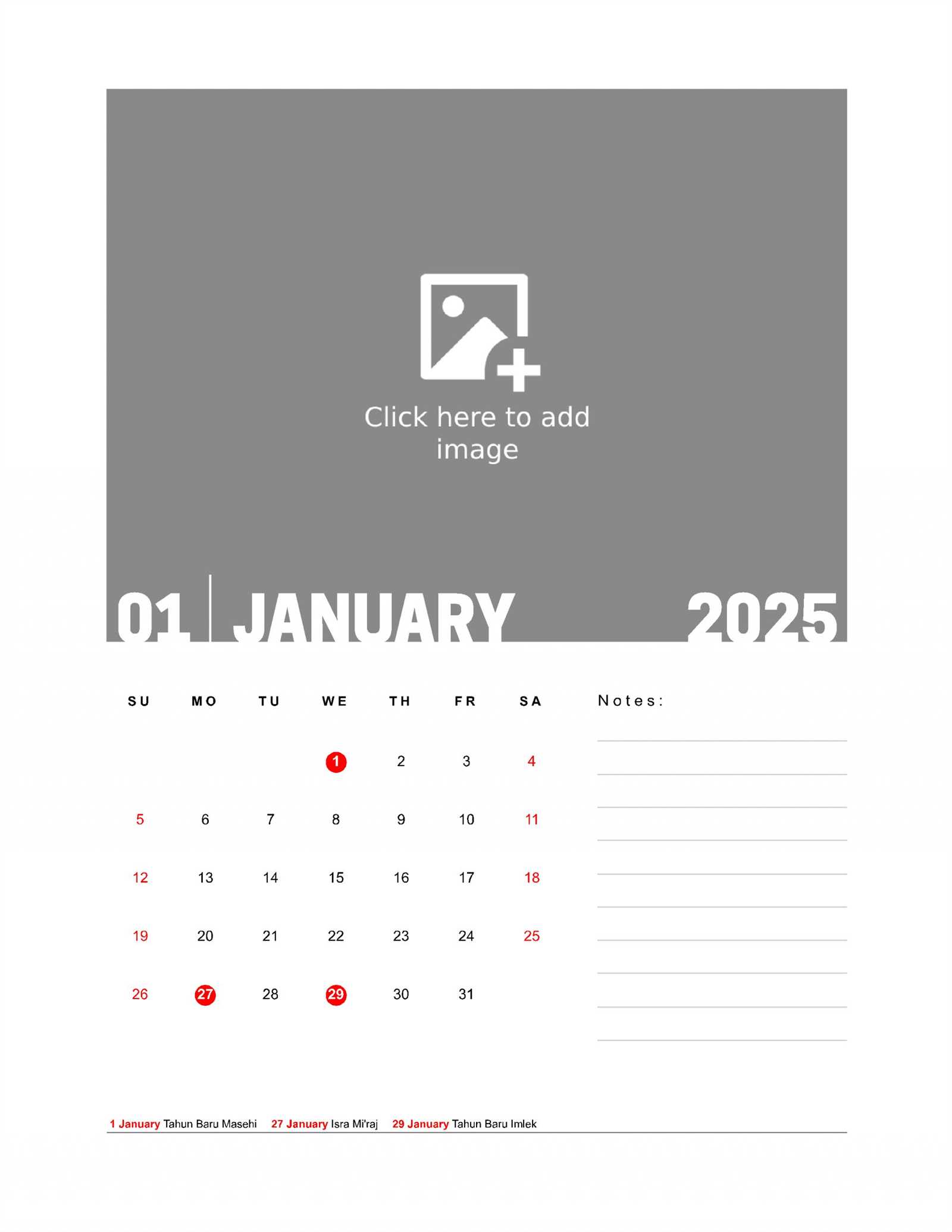 orientation calendar template