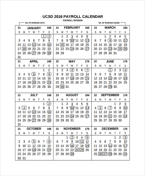 payroll calendar template editable