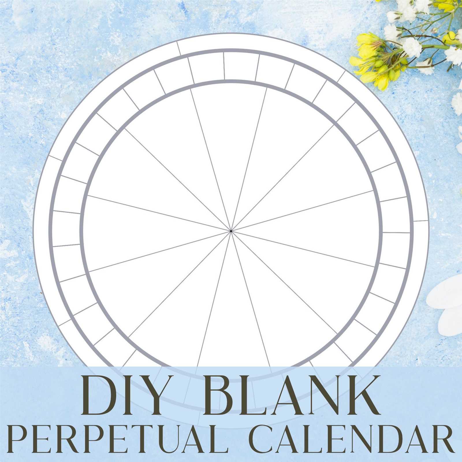 perpetual calendar templates