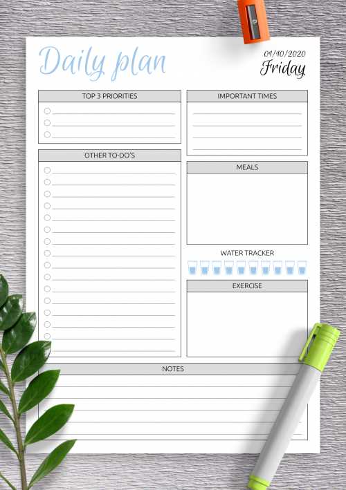 personal planner calendar templates