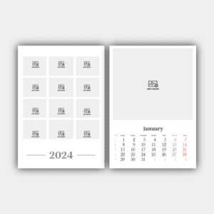 photo wall calendar template