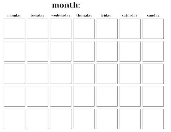 picture calendar template