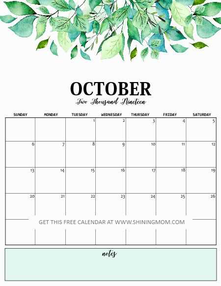 pinterest calendar template