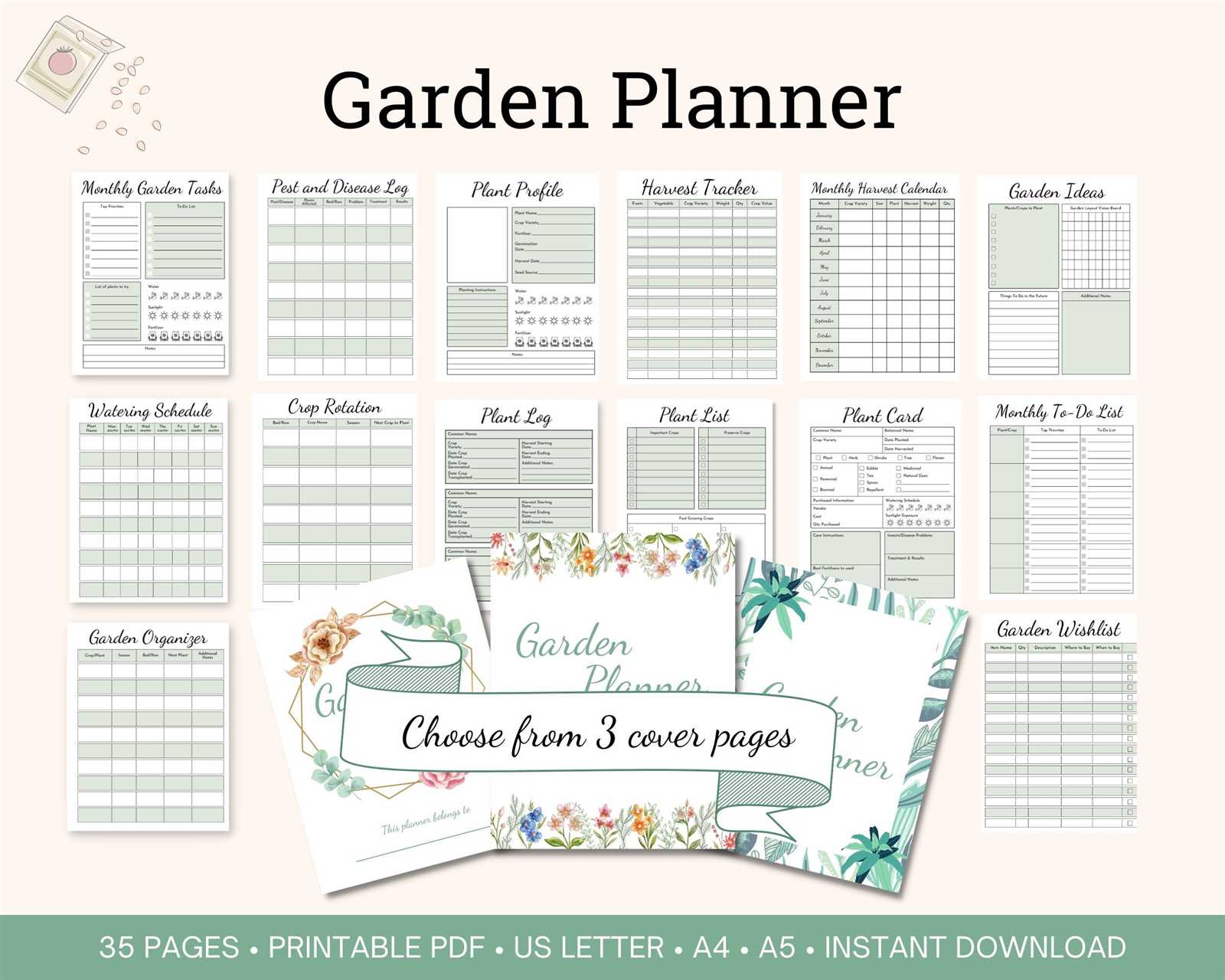 planting calendar template