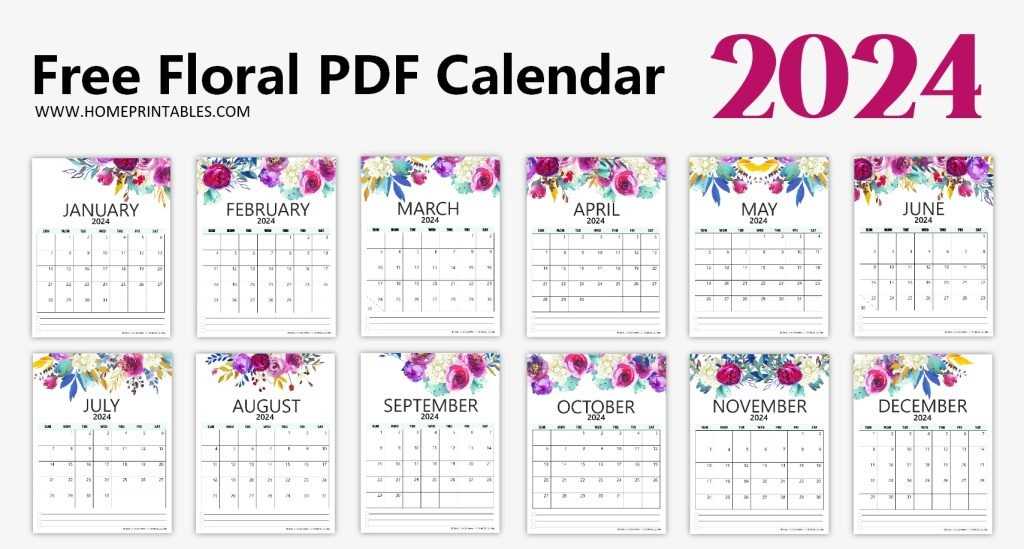 pocketbook calendar template