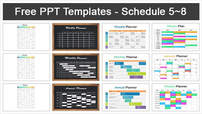 powerpoint annual calendar template