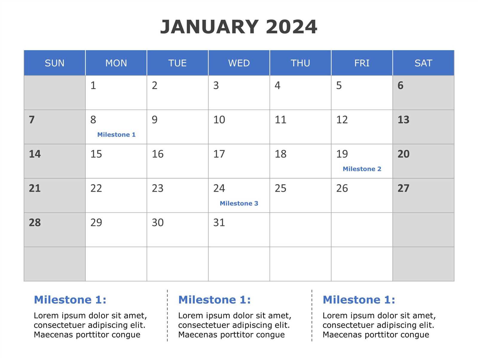 powerpoint calendar template free