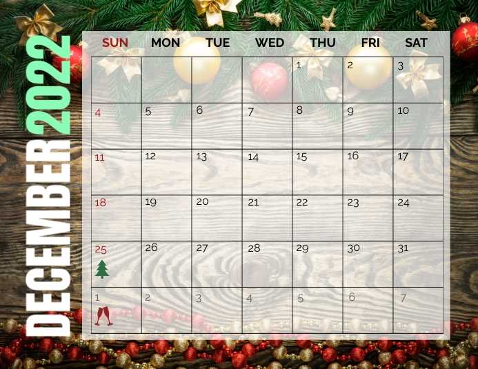 printable 12 days of christmas calendar template