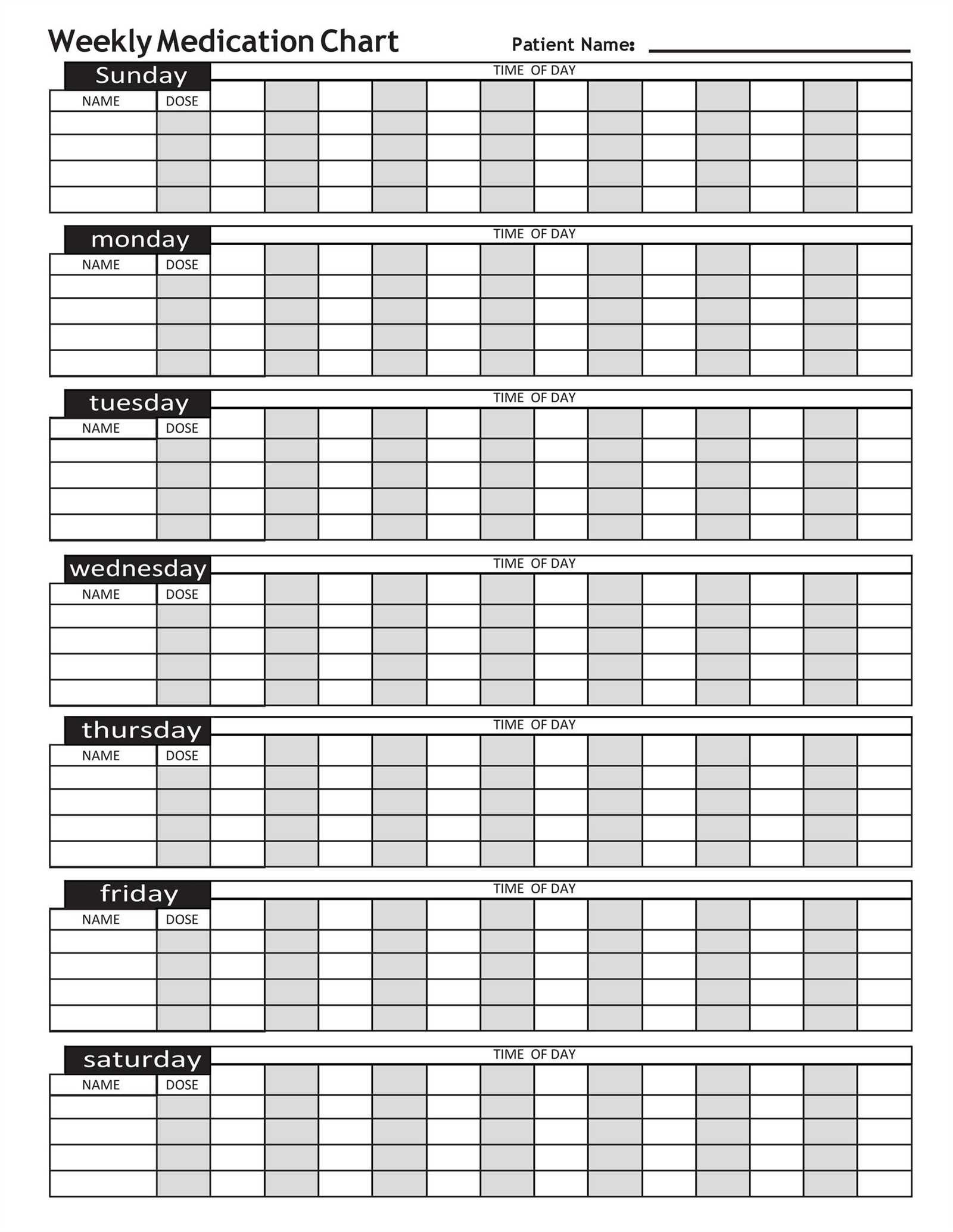 printable medication calendar template