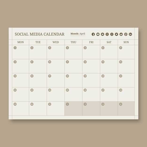 printable social media content calendar template