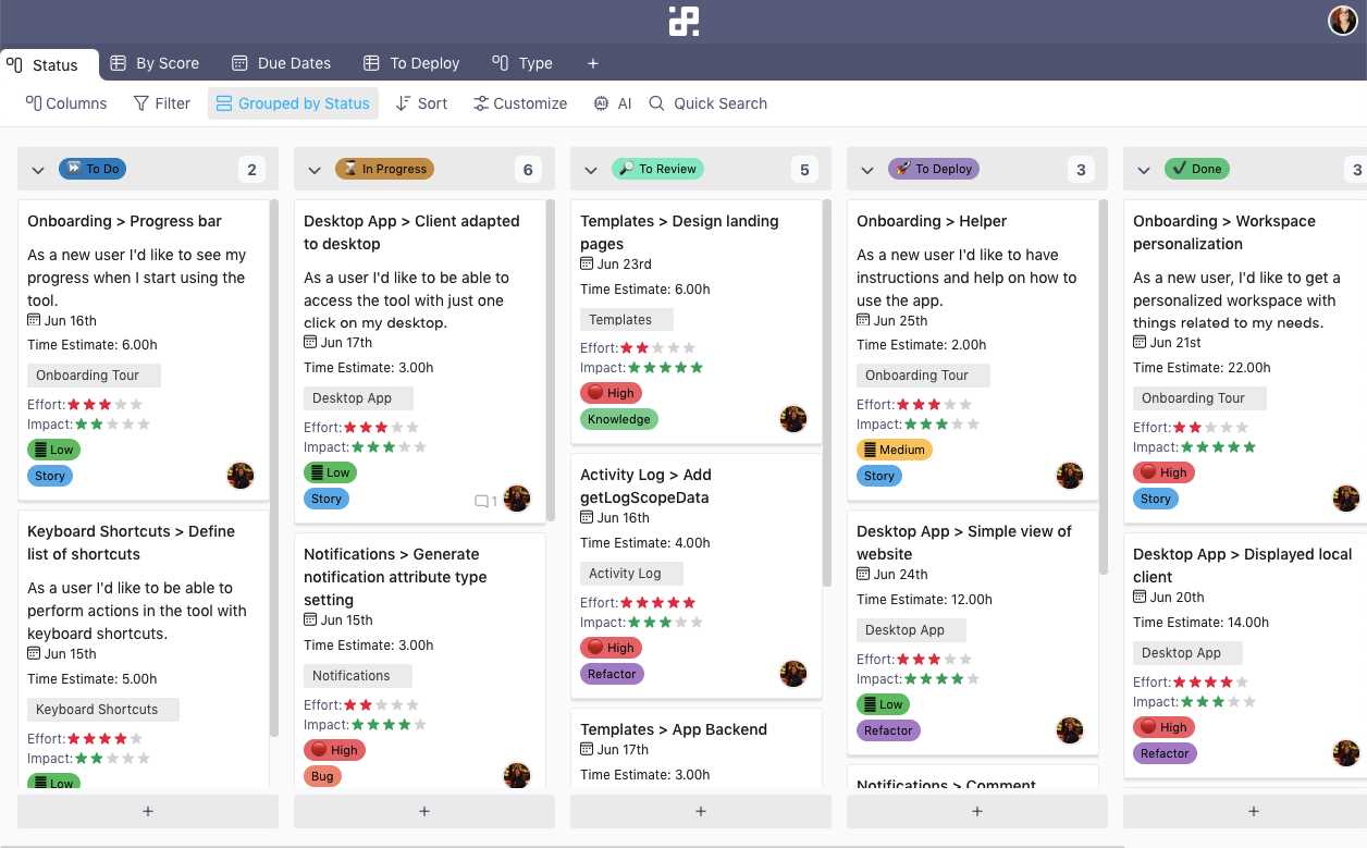 product development calendar template