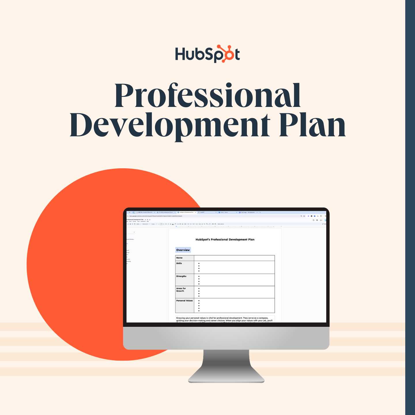 professional development calendar template