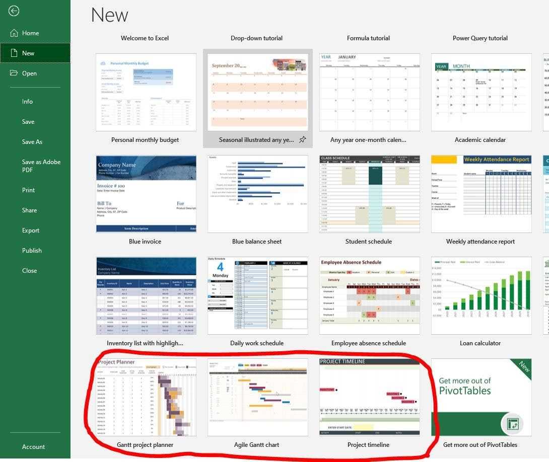 project calendar template