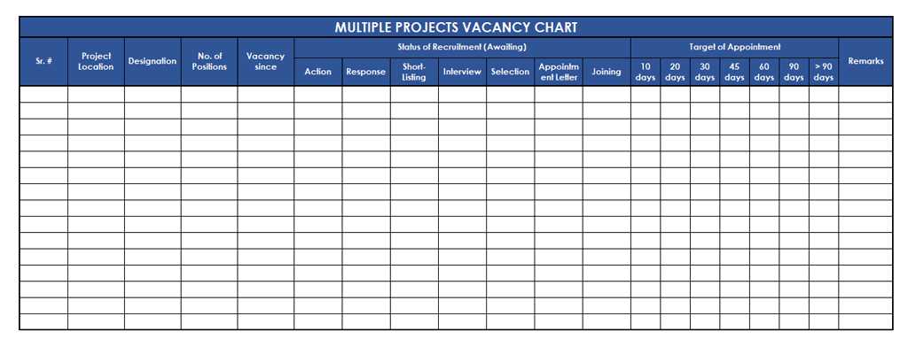 recruitment calendar template