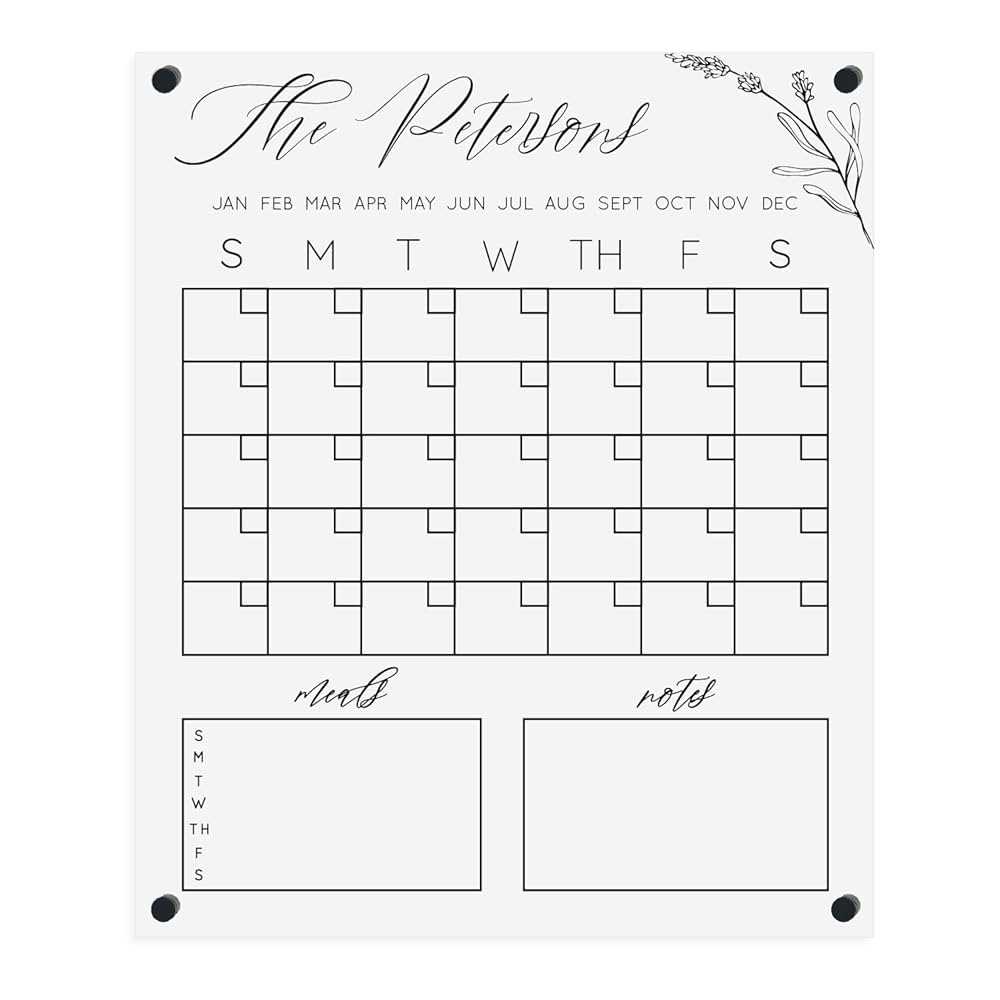 reusable calendar template