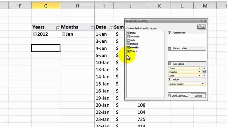 rolling calendar year template