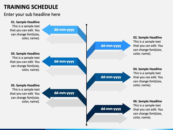 sample training calendar templates