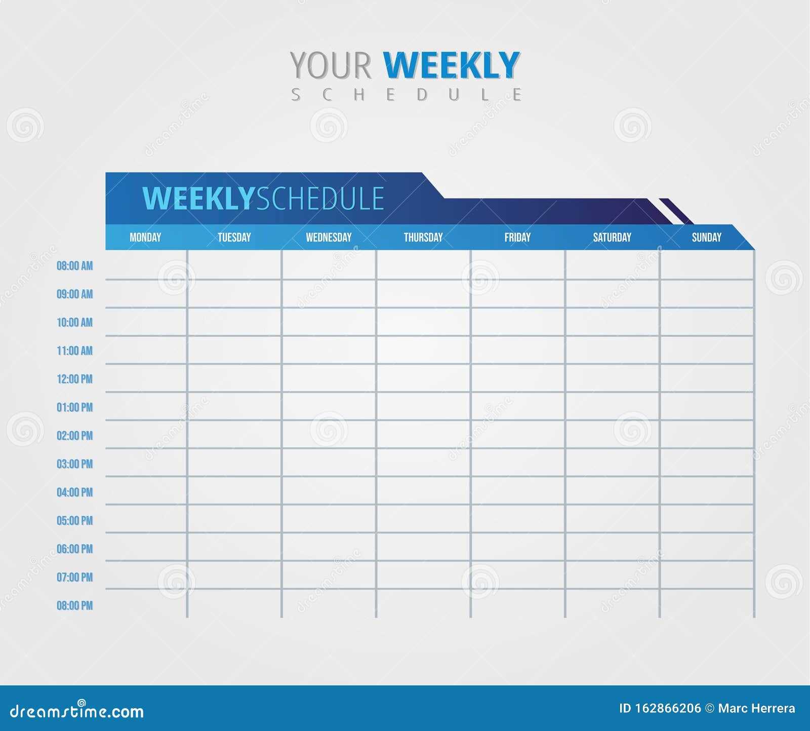 scheduling calendar template