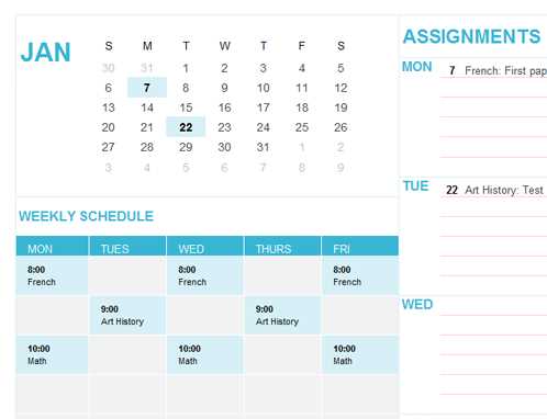 school calendar templates